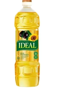 Фото для Масло Идеал 1л Подсолнечное с оливковым маслом*15