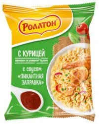 Фото для Лапша Роллтон 65гр Пикантная заправка с курицей и соусом*42