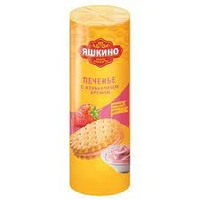 Фото для Печенье Яшкино 190гр с клубничным кремом*20 МП461