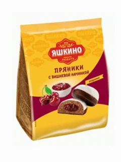 Фото для Пряники Яшкино 350гр с вишневой начинкой*8 ЯП906