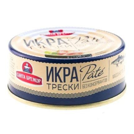 Фото для Икра трески Пате 90гр деликатесная *9 Санта бремор