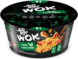 Фото для Лапша Биг Бон Вок 85гр курица в соусе Терияки*24
