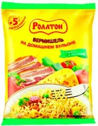 Фото для Лапша Роллтон 60гр с сыром и беконом*42