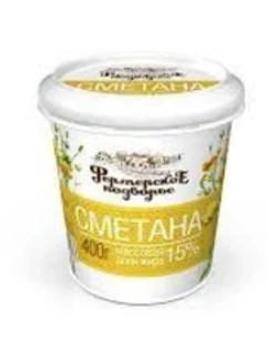 Фото для Сметана Фермерское Подворье 400гр 15% БЗМЖ