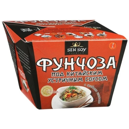 Фото для Вермишель Фунчоза Сэн Сой 125г под китайским устричным соусом *12