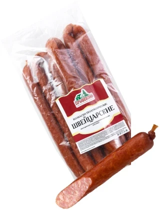 Фото для Колбаски Швейцарские 300гр кат Г Серышевский п/к