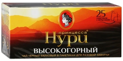 Фото для Чай Принцесса Нури 25пак Высокогорный с ярлыком*18