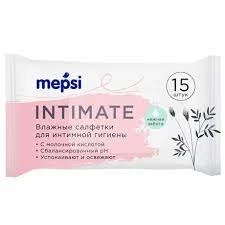Фото для Салфетки влажные Мепси 15шт д/интимной гигиены