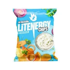Фото для Чипсы Лит Энерджи 120гр рифленые Сметана/зелень*10