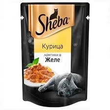 Фото для Корм д/кошек Шеба 75гр Ломтики Курица в желе пауч*28