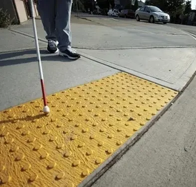 Плитка тротуарная Тактильная (для инвалидов, для слепых людей)