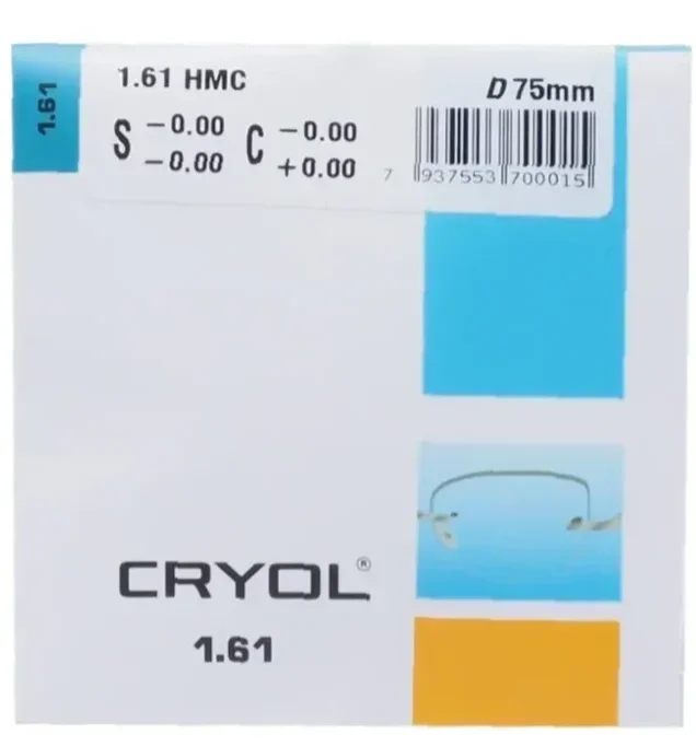 Прозрачные линзы для очков CRYOL 1.61 LOTOS Материал MR-8 (MITSUI Япония)