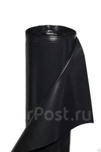 Фото для Пленка полиэтиленовая рукав 1,5м. т.80мкм черная (25м)