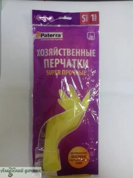 Фото для Перчатки резин ,PATERRA, SUPER ПРОЧНЫЕ, р-р L(арт. 402-395)/12