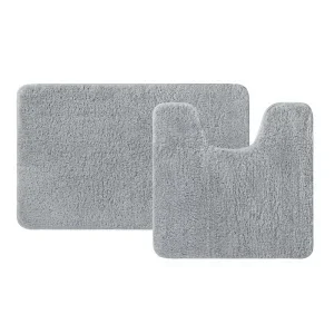 Фото для Набор ковриков для ванной микрофибра 50х80/50х50 см IDDIS серый 1/10