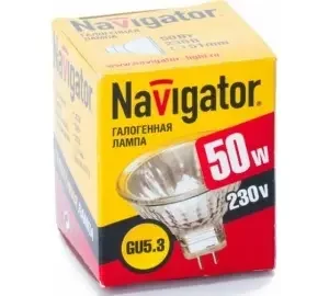 Фото для Лампа галогенная 50вт 220В GU5.3 Navigator