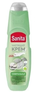 Фото для Средство чистящее универсальное Санита крем Зеленый чай, Лайм 500гр/600гр (12)