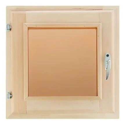 Окно деревянное, двойное стекло (бронза) - 300 - 300