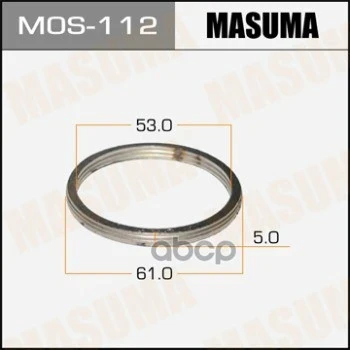 Фото для Прокладка Глушителя-Кольцо 53X61 Masuma Mos-112 Masuma арт. MOS-112