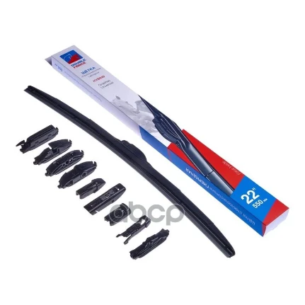 Фото для Щетка Стеклоочистителя 550Mm Double Force/Clingo Гибридная Dfhy22 DOUBLE FORCE арт. DFHY22