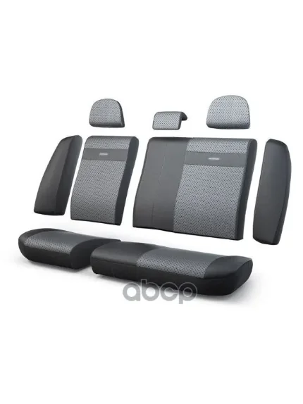 Фото для Чехлы На Сиденья Trs-002 G Bk/D Gy Кожа, Черн./Т.Серый, Задний Ряд (1шт) AUTOPROFI арт. TRS-002 G BK/D GY