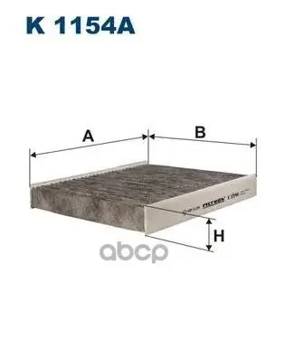 Фото для Фильтр Салона 1315687 Filtron K1154a Угольный Filtron арт. K1154A