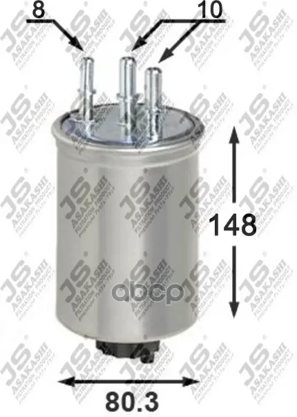 Фото для Фильтр Топливный 31390-H1970 Js Asakashi Fs0044 (0k52a-13480, 66509-21301) JS Asakashi арт. FS0044