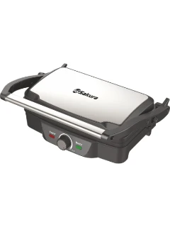 Фото для Гриль SAKURA SA-7656 УЦЕНКА (1600Вт,28*17см,готовка на 2-х пластинах)