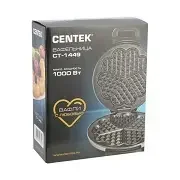 Фото для Вафельница Centek CT-1449 (1000Вт,антиприг,ВЕНСКИЕ-5 СЕРДЕЦ)