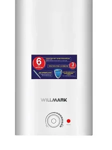 Фото для Водонагреватель WILLMARK WНH-30F-3 (30л, ПЛОСКИЙ,вертик,Эмаль 1500Вт)