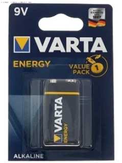 Фото для Батарейки 6656 VARTA ENERGY крона алкалин, 6LR61-1BL, 9В, спайка