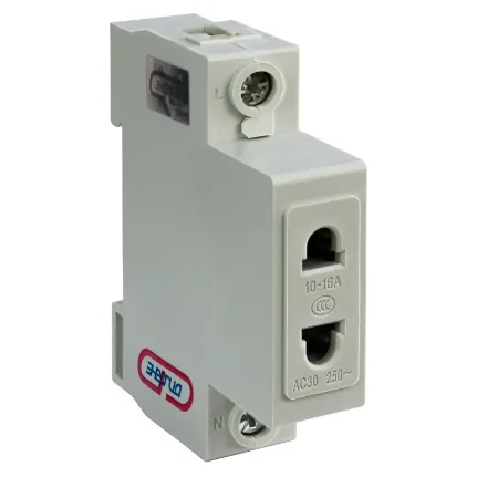 Фото для Розетка 1м б/з на DIN-рейку Энергия TMS-1 2PIN 10A 230V на Din рейку 12 шт/упак