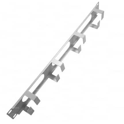 Фото для Кабельный органайзер NTSS 19" 1U, глубина колец 40мм, металл, серый