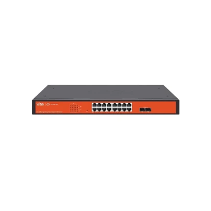 Фото для WI-PCES318GF настраиваемый гигабитный коммутатор PoE 250Вт, порты 16 PoE GE + 2 SFP, Easy Smart