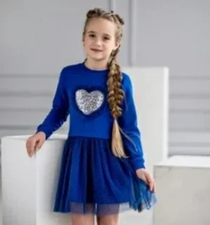 Платье для девочки младшей возрастной группы "Жасмин"116,122хлопок