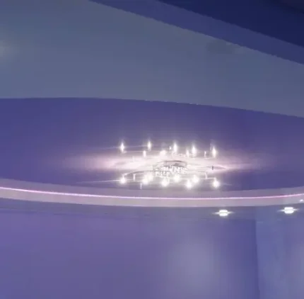 Фото для Натяжной потолок в два уровня, с подсветкой