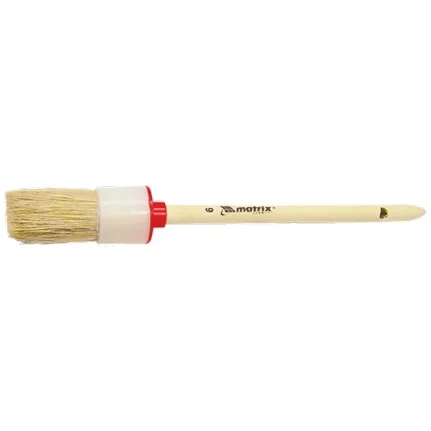 Кисть круглая №10 (40 мм), натуральная щетина, деревянная ручка