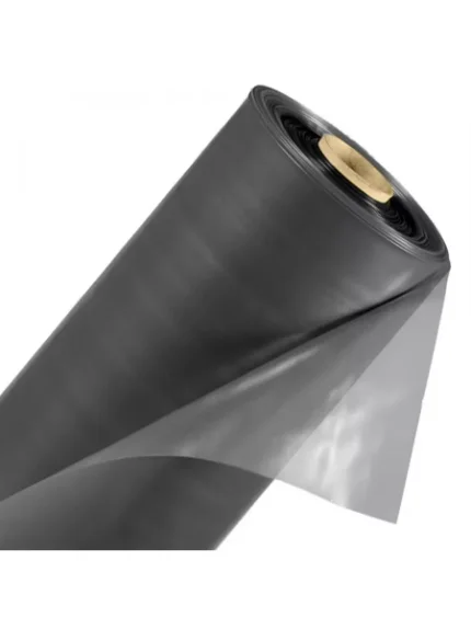 Фото для Пленка ПВД рукав техническая темно-серая/черная 1500 мм*150мкм (рулон 50 метров)