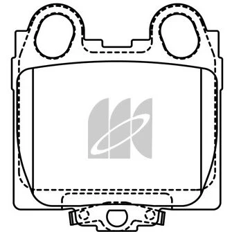 Фото для Колодки тормозные дисковые Kashiyama, задние, комплект на ось (4 шт), арт. D2173MH