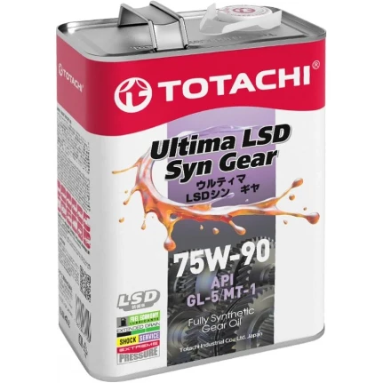 Фото для Масло трансмиссионное Totachi Ultima LSD Syn-Gear 75w90, синтетическое, API GL-5/MT-1, для МКПП, мостов и дифференциалов повышен