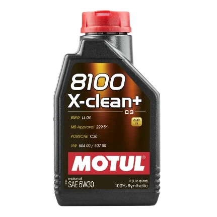 Фото для Масло моторное MOTUL 8100 X-clean+ 5w30 синтетическое, ACEA C3, универсальное, 1л, арт. 106376