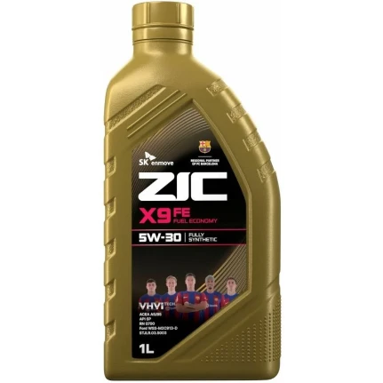 Фото для Масло моторное ZIC X9 FE 5w30, синтетическое, API SP, ACEA A5/B5, универсальное, 1л, арт. 132615