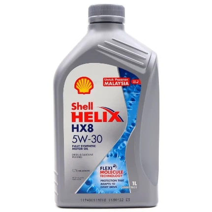 Фото для Масло моторное Shell Helix HX8 X 5w30, синтетическое, API SN+, ACEA A3/B4, универсальное, 1л, арт. 550050810