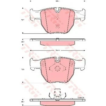 Фото для Колодки тормозные TRW дисковые, арт. GDB1526