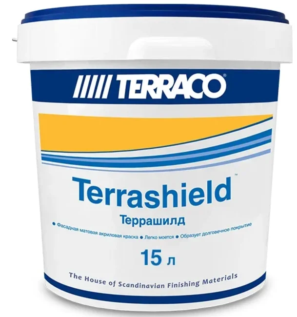 Водоэмульсионная краска для наружных и внутренних работ TERRACO TERRASHIELD