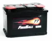 Фото для Аккумулятор 77 Ач FIRE BALL 6СТ-77 R обратная полярность, минус слева, толстые клеммы 277х175х190мм