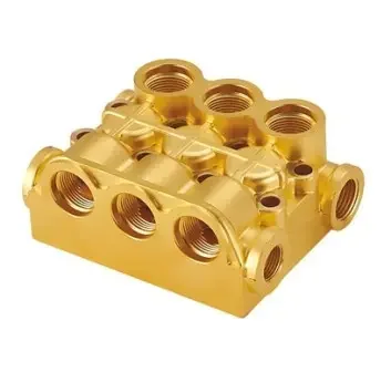 Фото для Голова помпы латунная (блок клапанный) 