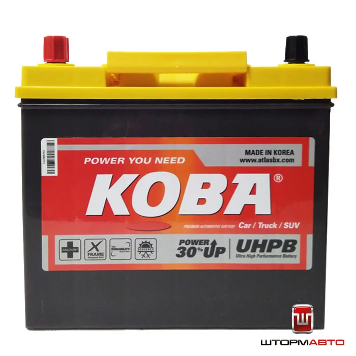 Аккумулятор KOBA UMF75B24R, Корея (55 а/ч)