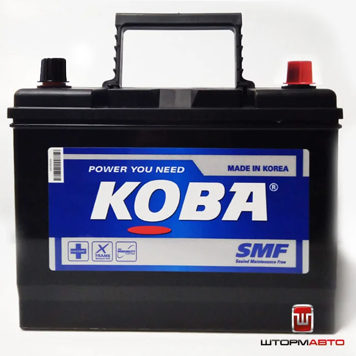 Аккумулятор KOBA MF90D26L, Корея (72 а/ч)