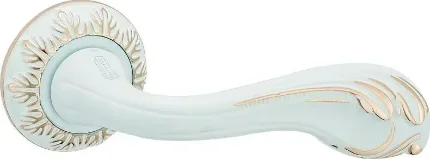 Фото для Ручка A-406 белый с золотом